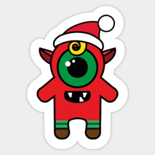 Elf Monstrosity • Merry Scary X-mas Sticker